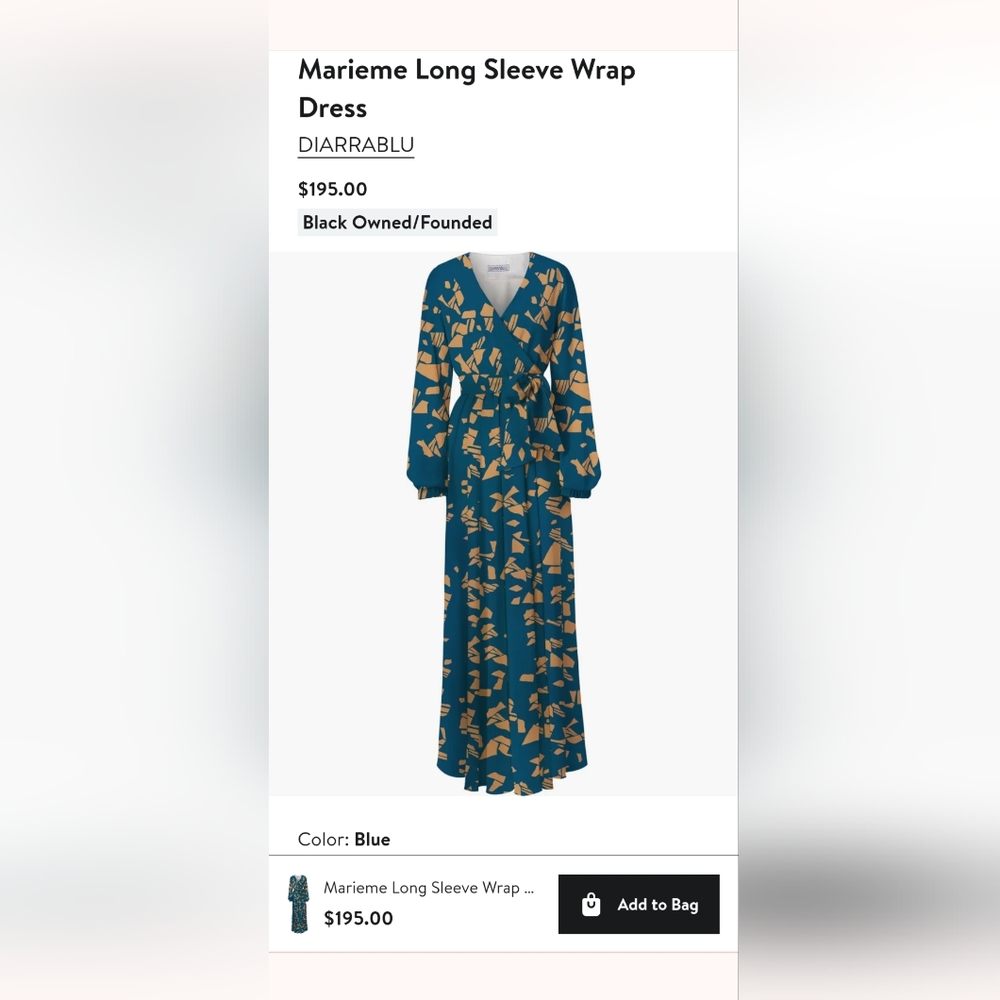 Diarrablu wrap dress